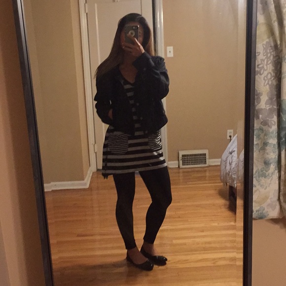 BCBG Maxazria black motorcycle jacket size medium - Picture 2 of 11